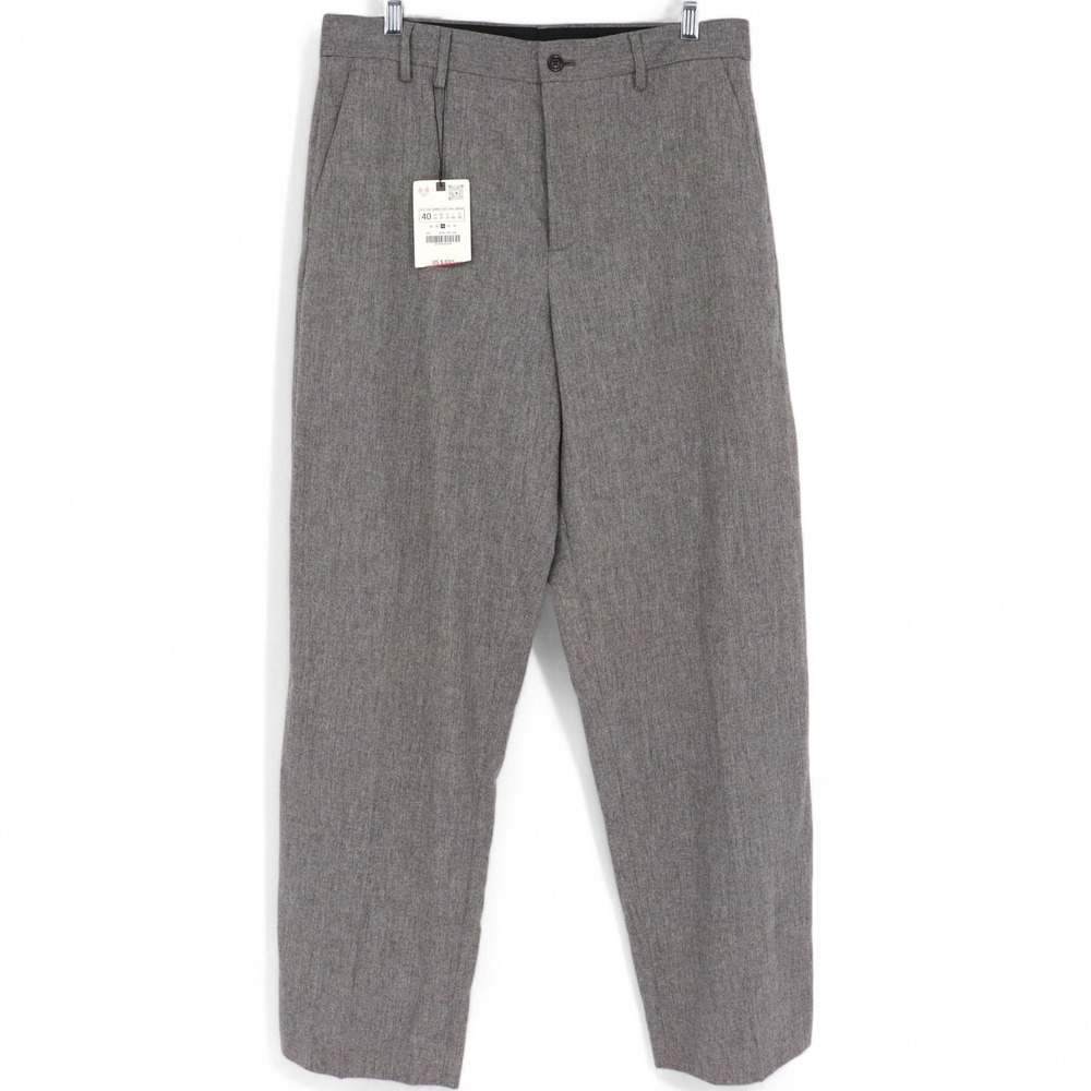 ZARA Men's Gray Wool Blend Trouser Dress Pants Size 31 Business Casual Office